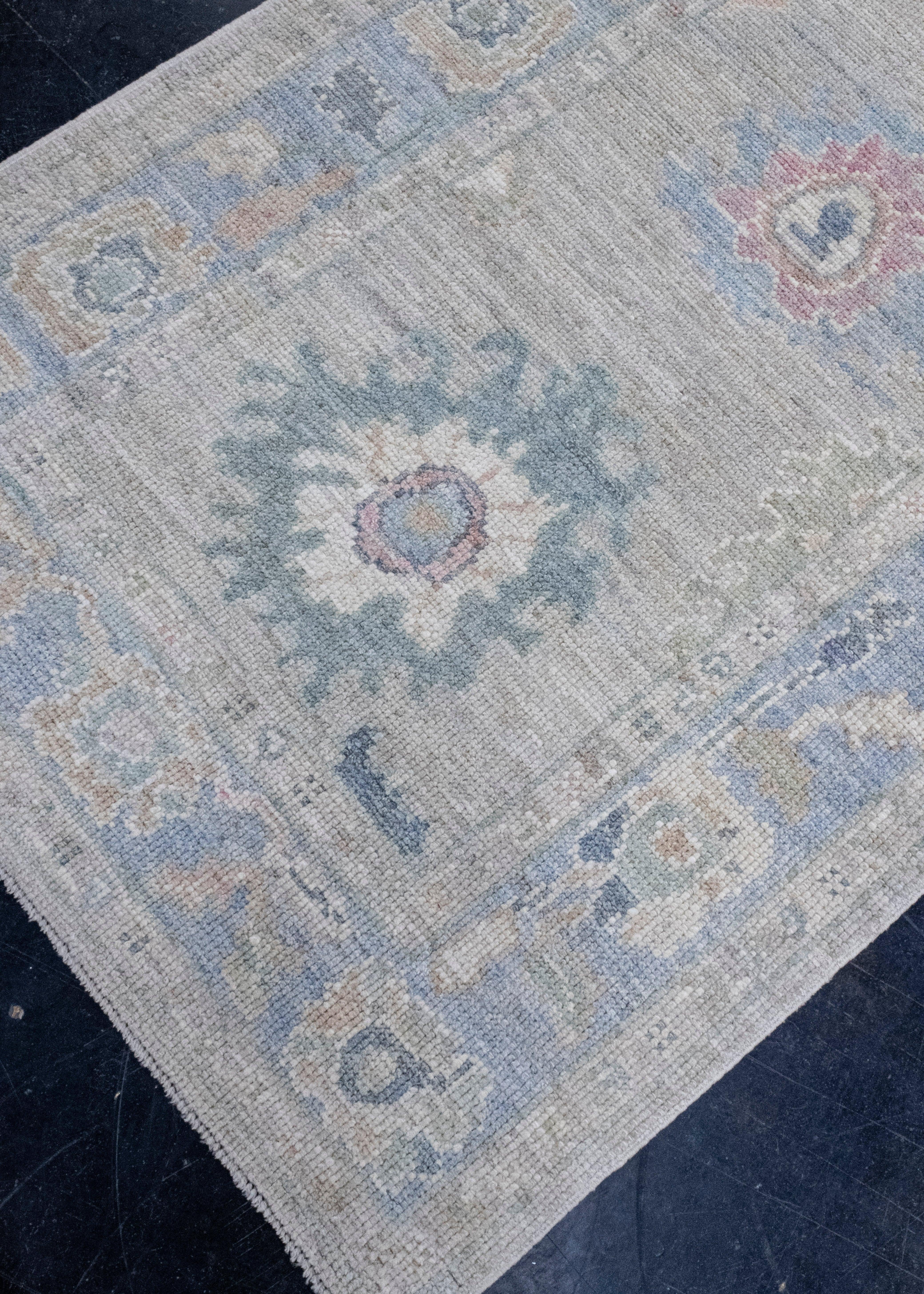 Türkischer Oushak-Läufer 3' x 8'3