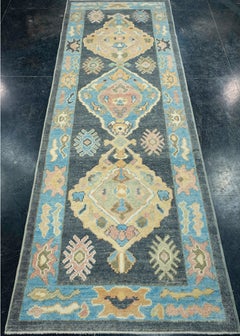 Turkish Oushak Runner Rug 3' x 8'5" #17186