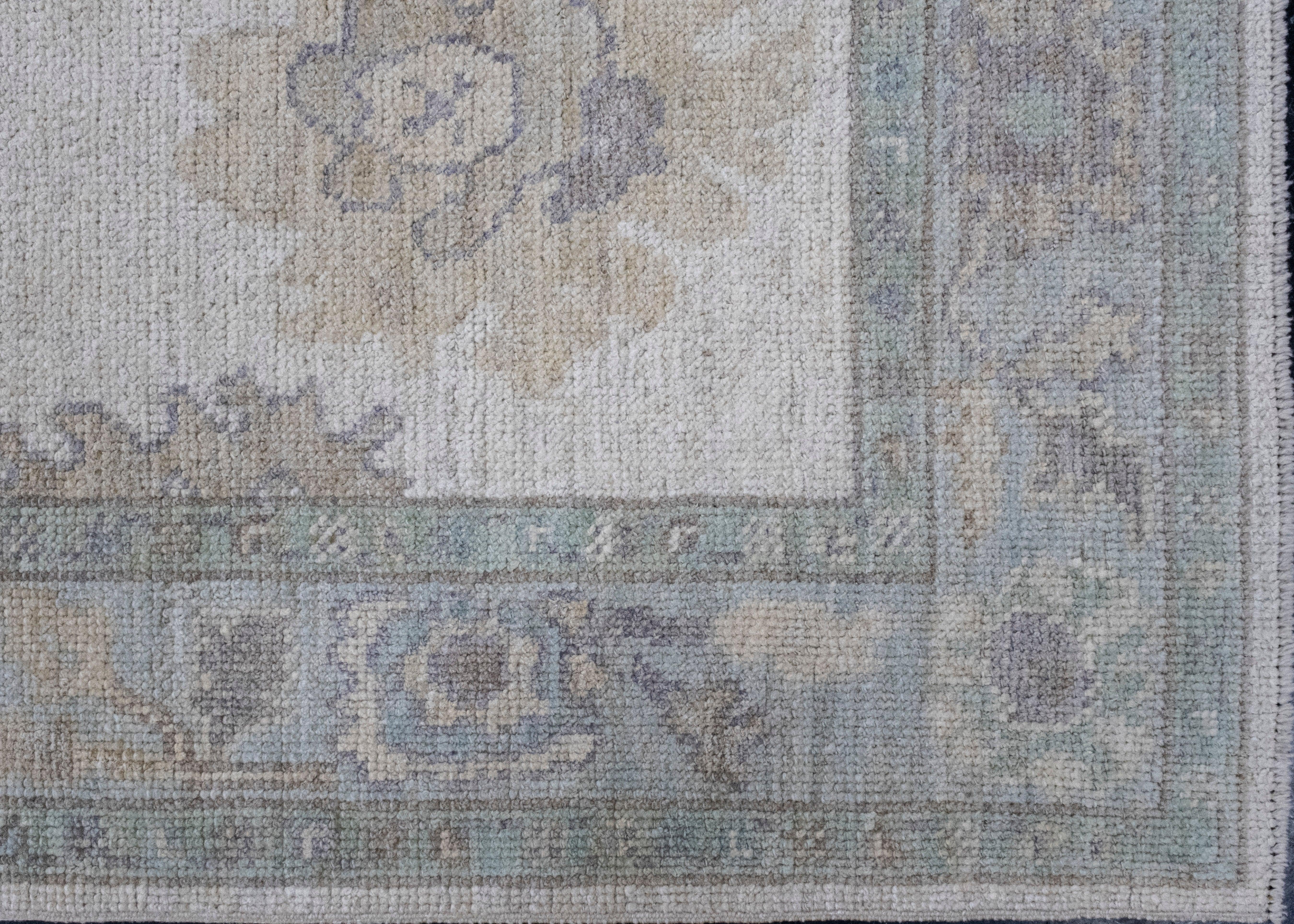 Turkish Oushak Runner Rug 3'1