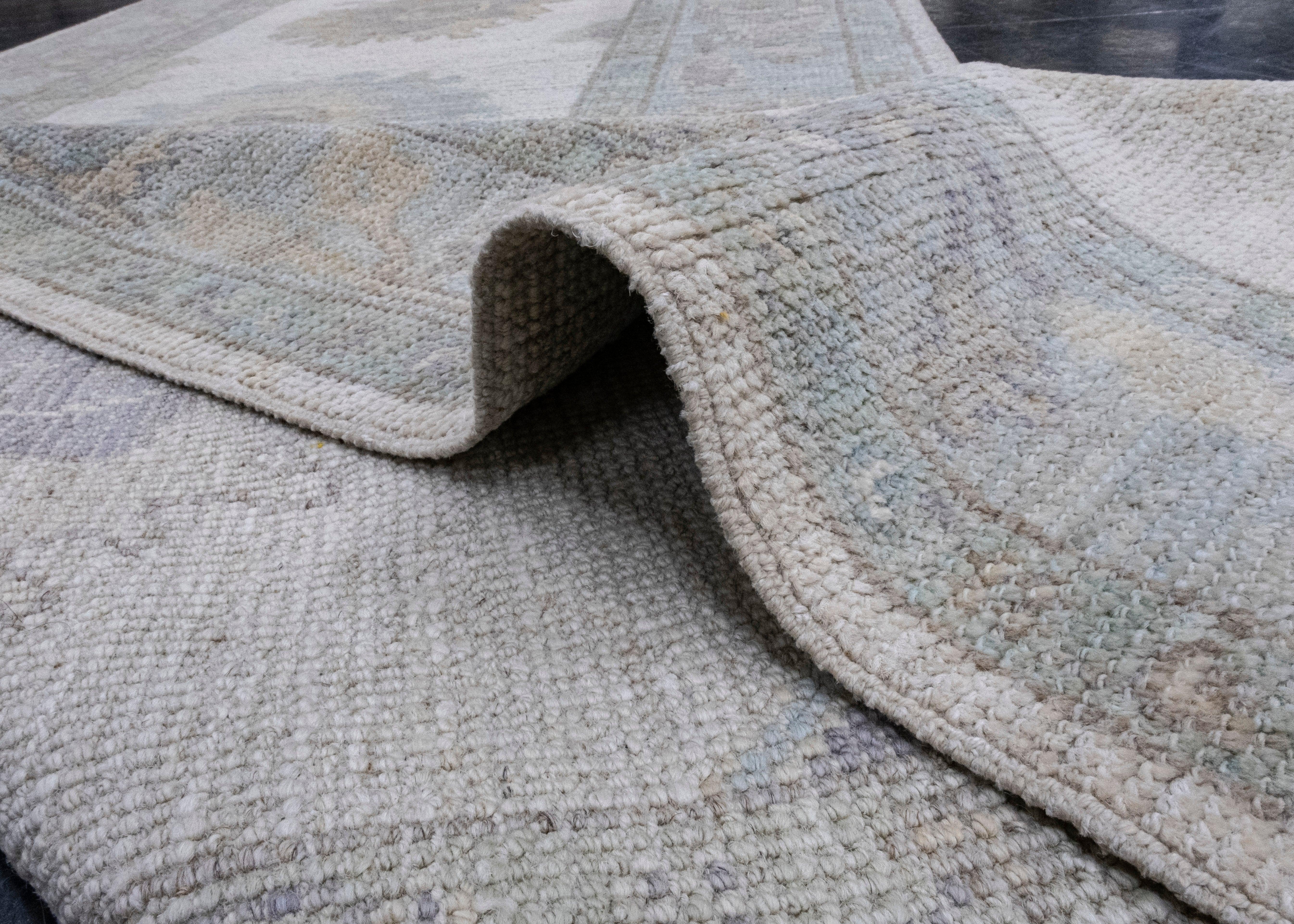 Turkish Oushak Runner Rug 3'1