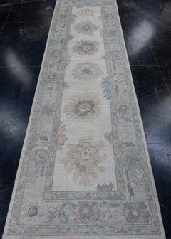 Turkish Oushak Runner Rug 3'1" x 10'2" #16379