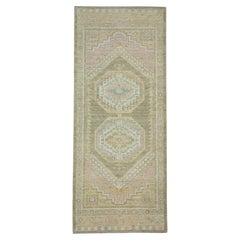 Tappeto turco Oushak da corridoio 94 cm x 229 cm #17500
