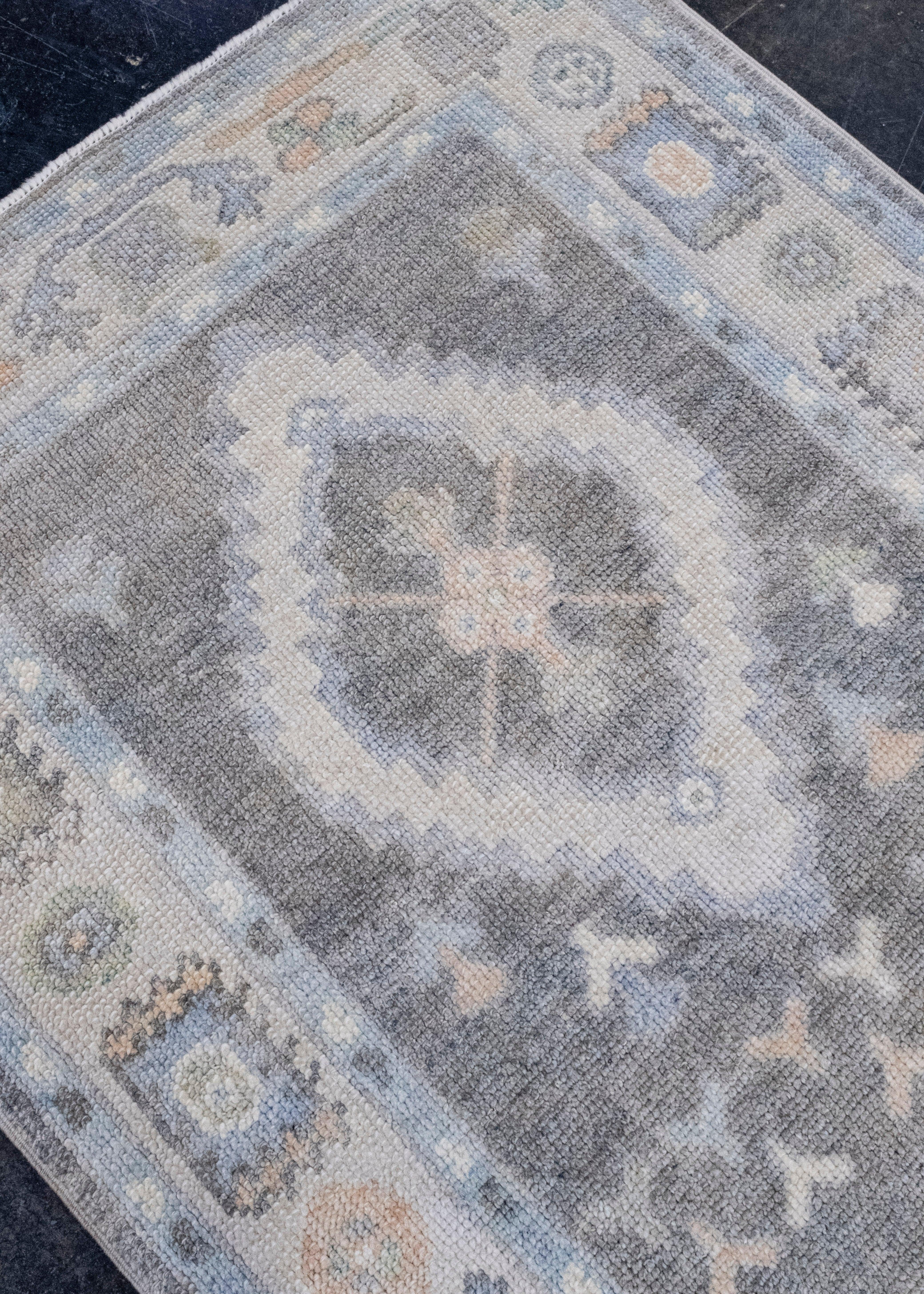Tappeto Oushak Runner turco 3'2