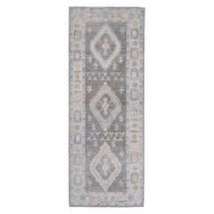 Tappeto Oushak Runner turco 3'2" x 8'2" #16745