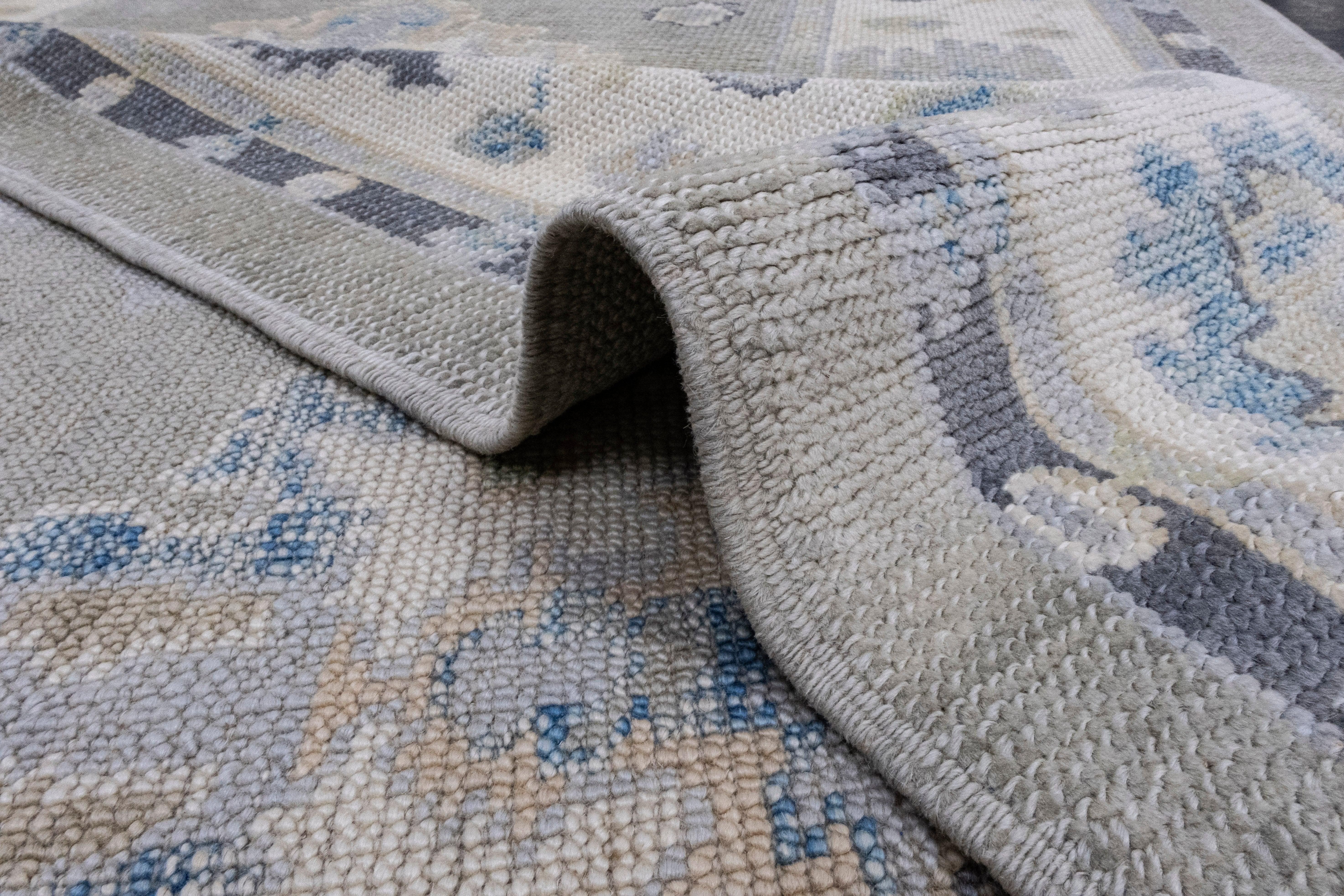 Turkish Oushak Runner Rug 4' x 9'8