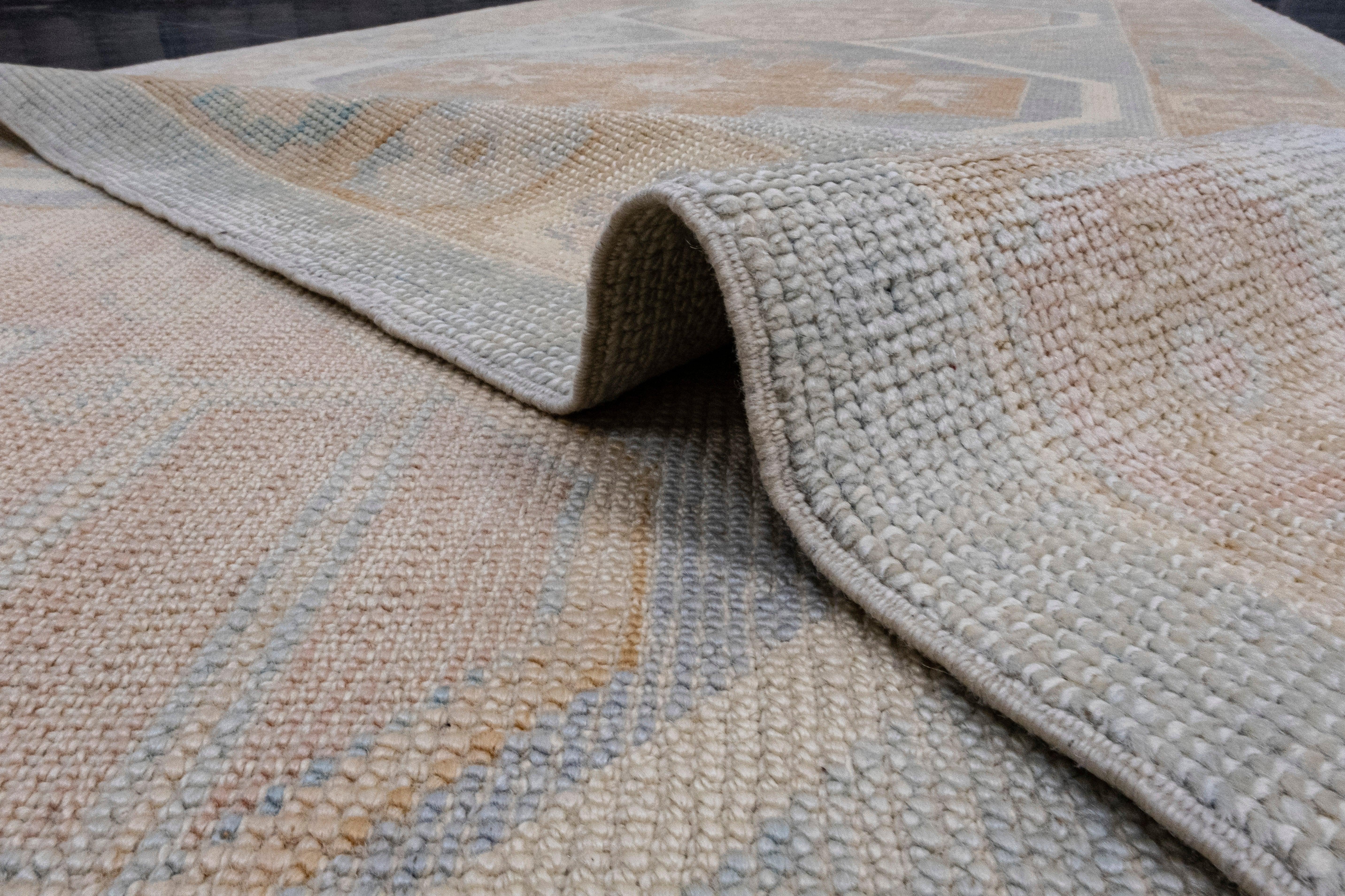 Turkish Oushak Runner Rug 4'1