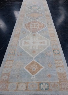 Tappeto Oushak Runner turco 4'1" x 14'4" #16727