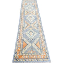 Turkish Oushak Runner Rug