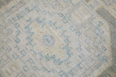 Turkish Oushak Runner Rug Sage, Aqua & Beige Handwoven Wool Rug 2'9" x 16'1"