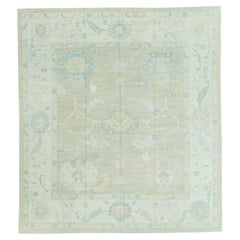 Türkischer Oushak-Teppich, quadratisch, 3,6 m x 4 m, Nr. 19281