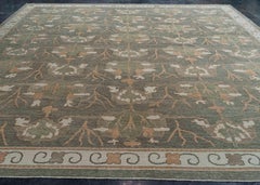 Turkish Oushak Square Rug 13'4" x 13'10" #20393
