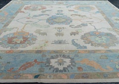 Turkish Oushak Square Rug 13'5" x 14'3" #20430