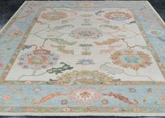 Türkischer Oushak-Teppich, quadratisch, 261 cm x 300 cm, Nr. 20426
