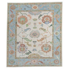 Türkischer Oushak-Teppich, quadratisch, 261 cm x 300 cm, Nr. 20426