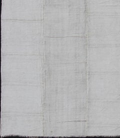 Turkish Paneled Kilim Vintage Rug in Off-White