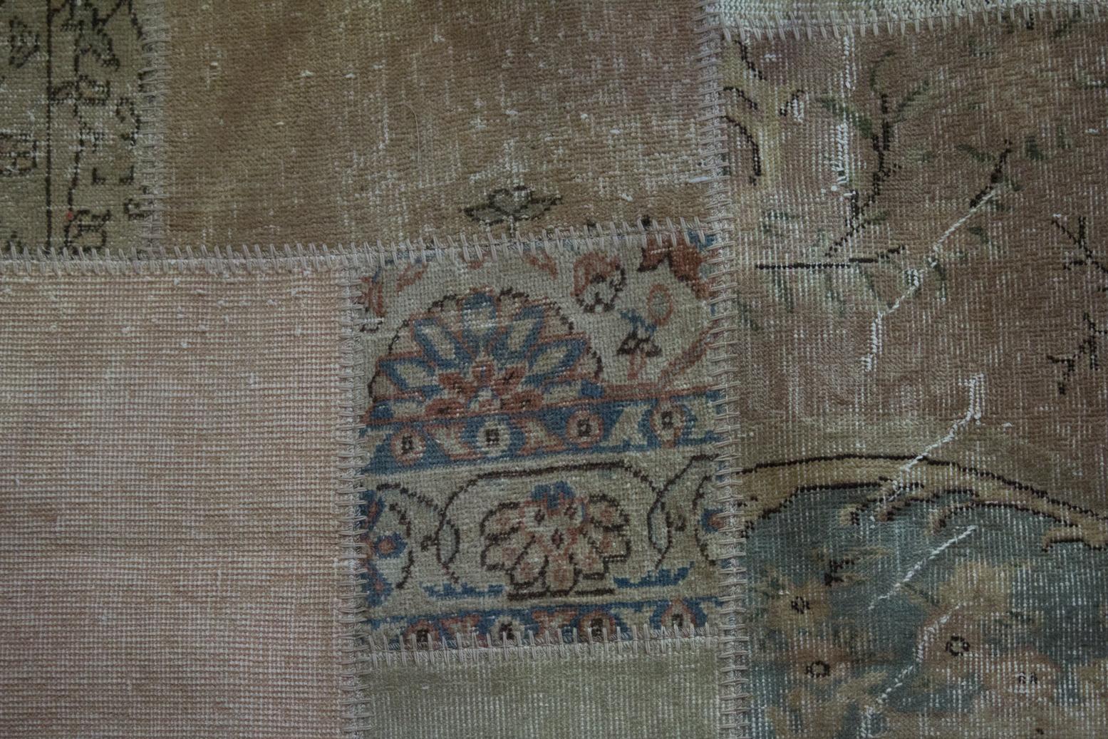 Contemporary Turkish Patchwork Carpet Made from Antique and Vintage Rugs