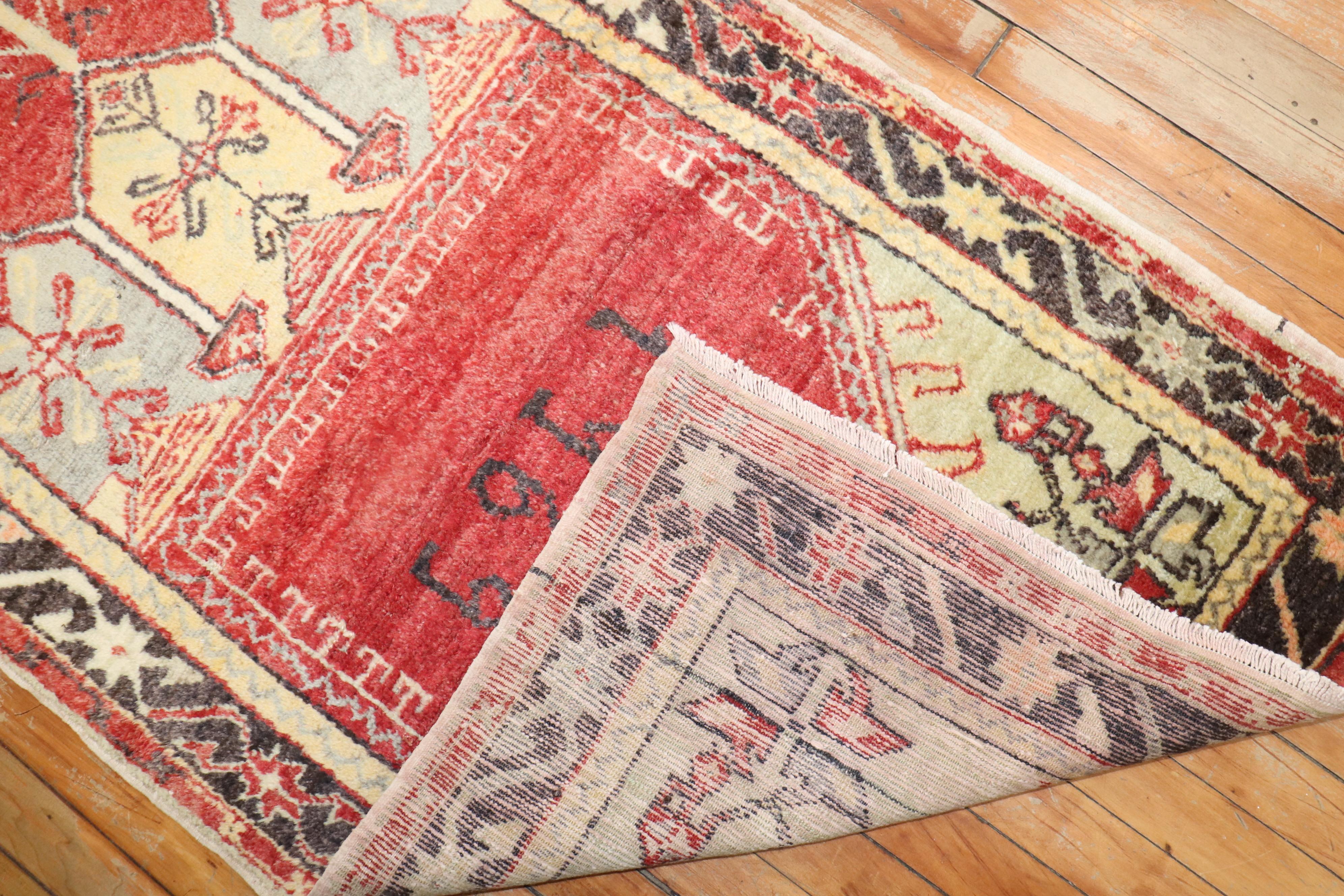 Hand-Knotted Zabihi Collection Turkish Prayer Rug Dated 1969 For Sale