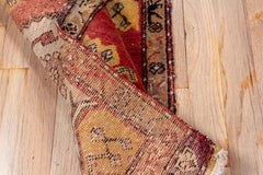 Turkish Red Geometric Diamond Rug