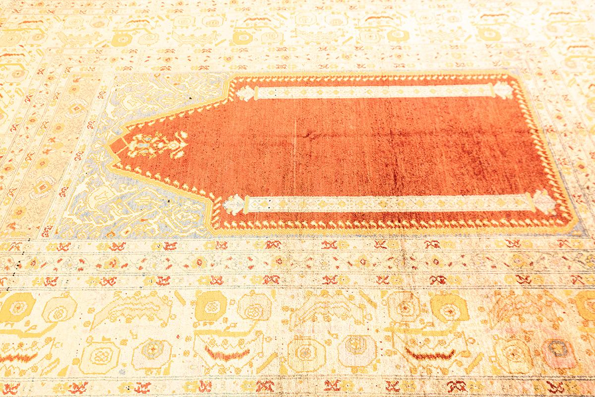 Hand-Knotted Turkish Rug Ghiordes For Sale