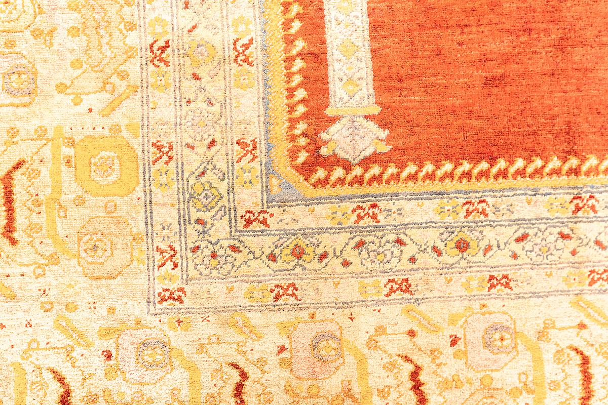Silk Turkish Rug Ghiordes For Sale