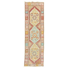 Turkish Runner with Cerulean Blue