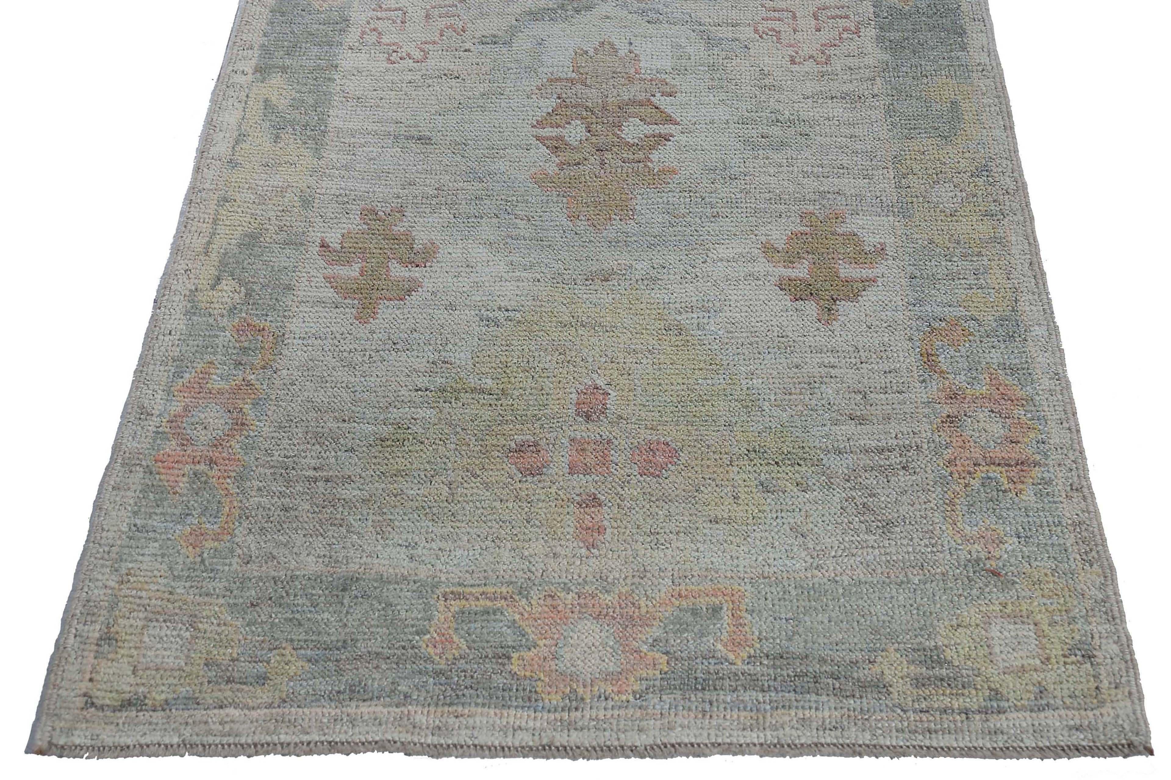 Tapis de course Afghanistan Oushak Circa 1990 - Laine Design/One - 95454 en vente 5