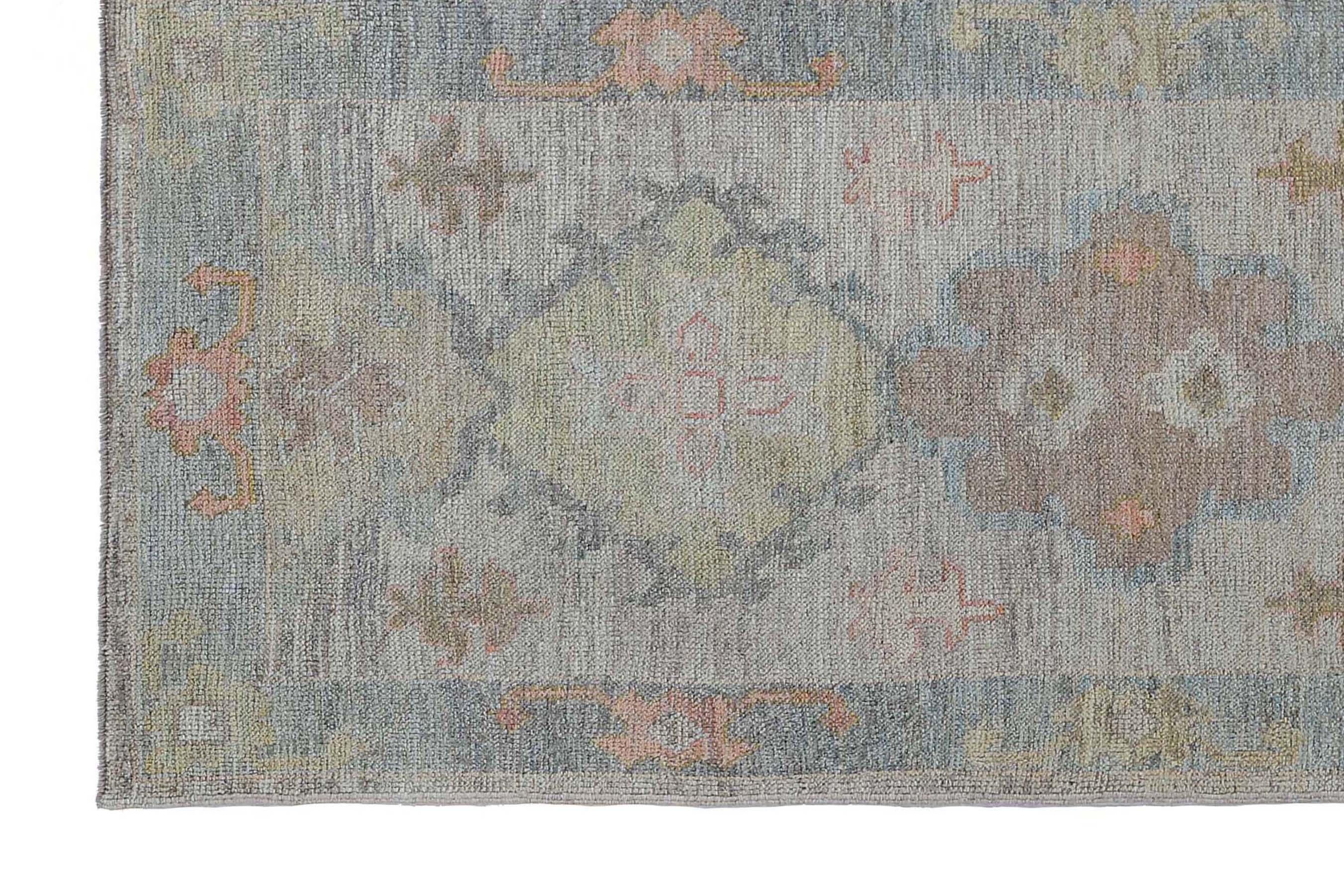 Tapis de course Afghanistan Oushak Circa 1990 - Laine Design/One - 95454 en vente 6