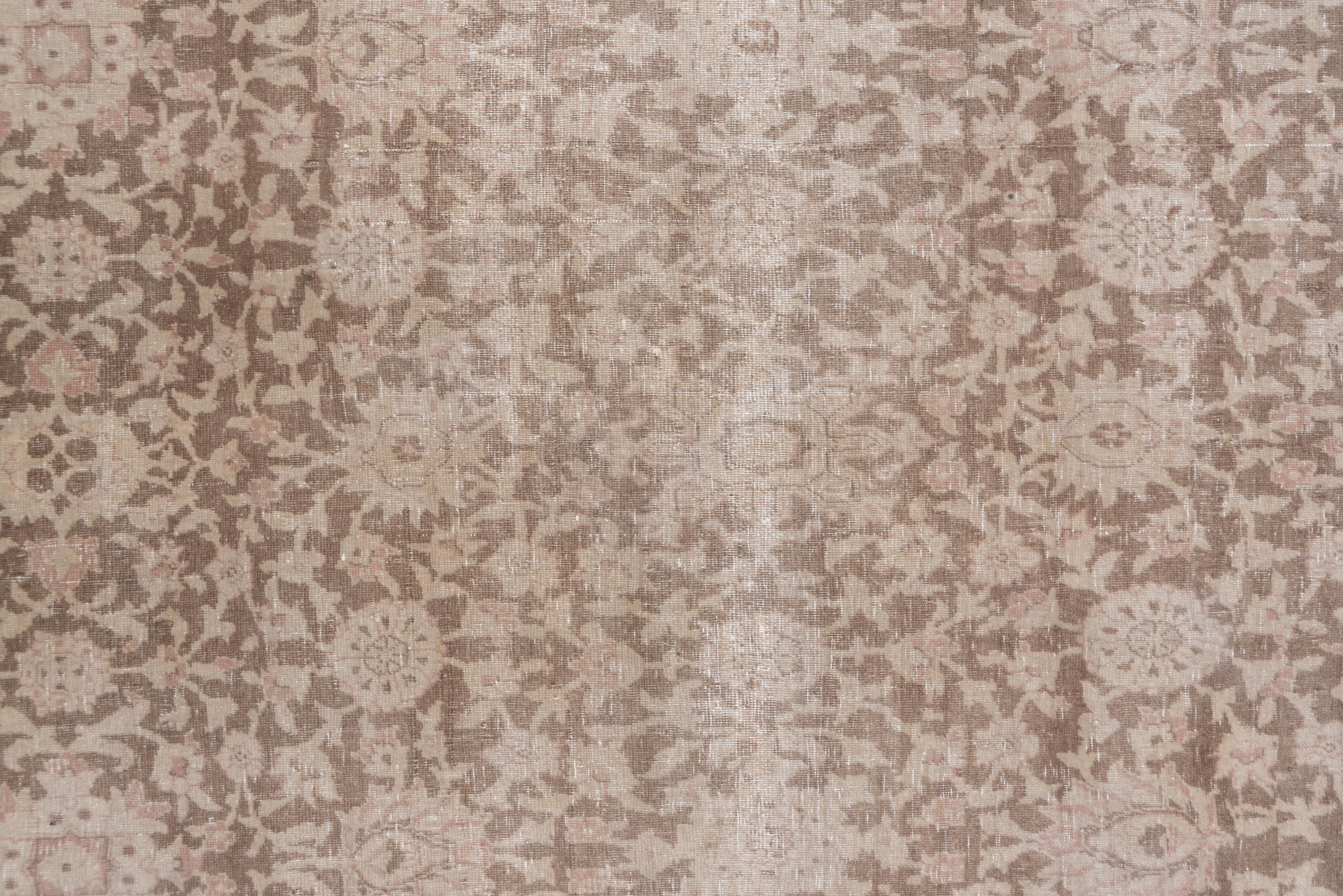 Türkischer Shabby-Chic-Teppich 1960 (Wolle) im Angebot