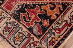 Turkish Shabby Chic Rug 1960 Persian Influence