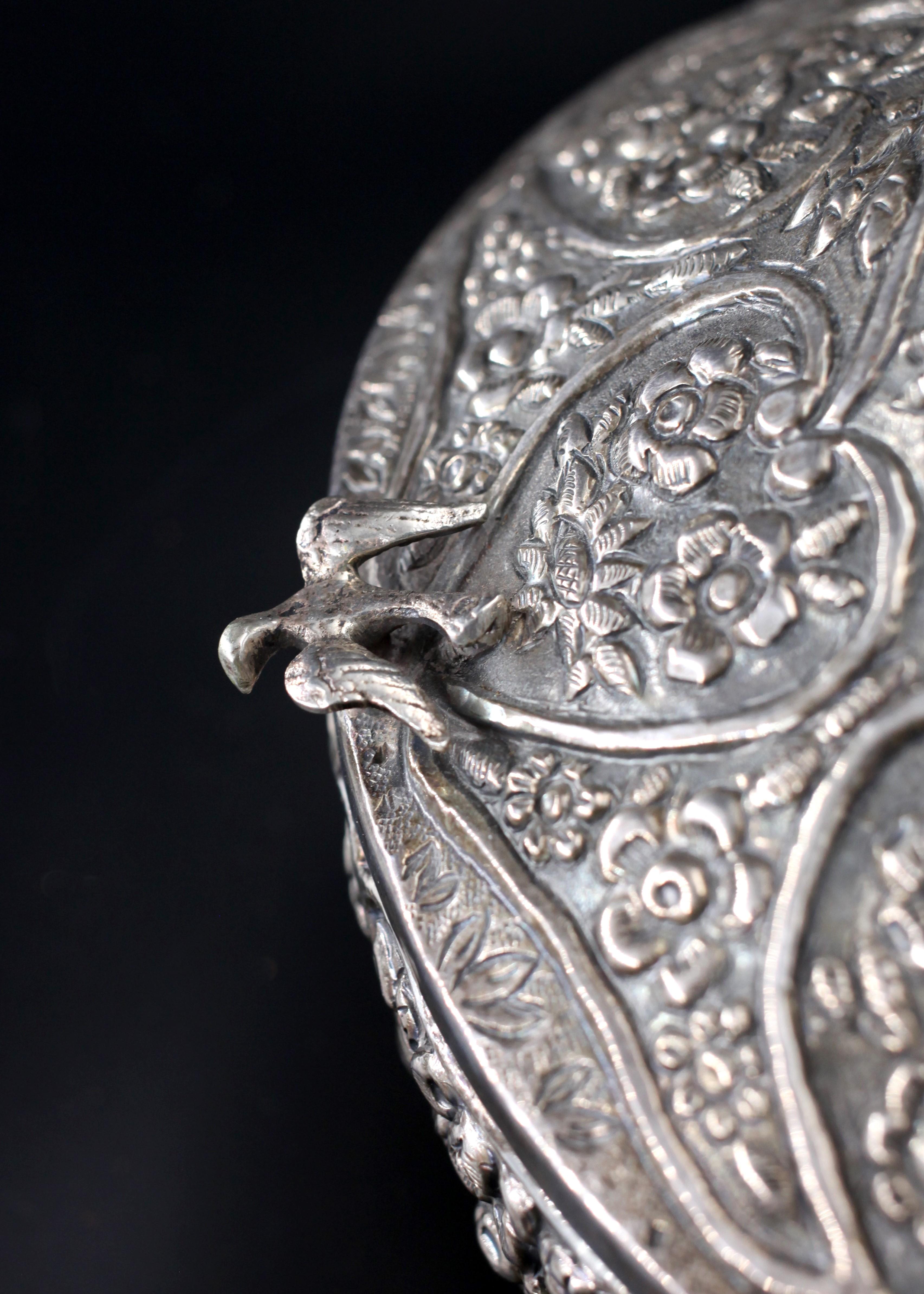 Turkish Silver Wedding Box In Good Condition For Sale In Austin, TX