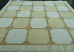 Türkischer quadratischer Kelim, orientalisch, handgewebt, Flachgewebe, 3,07 m x 3,00 m, Nr. 19511