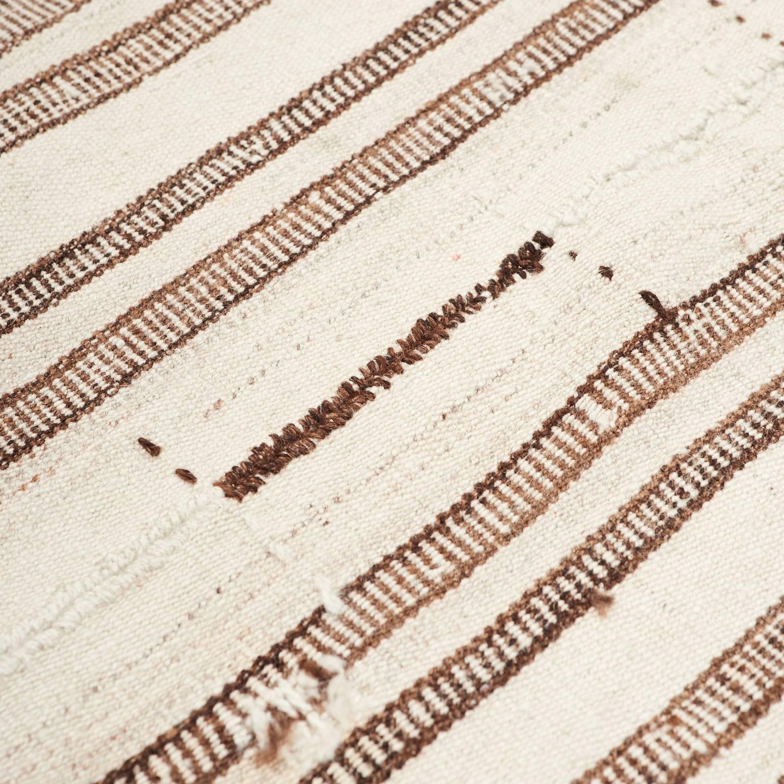 20th Century Turkish Striped Plain Weave Blanket