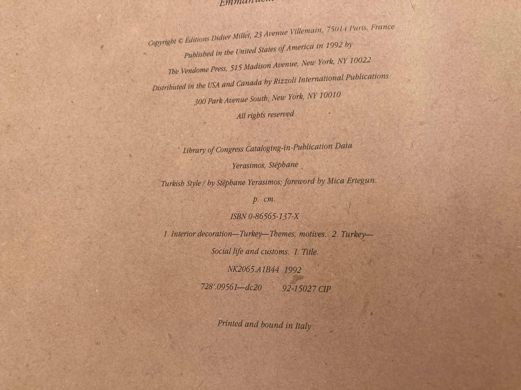 Livre à couverture rigide de style turc par Stefanos Yerasimos en vente 1