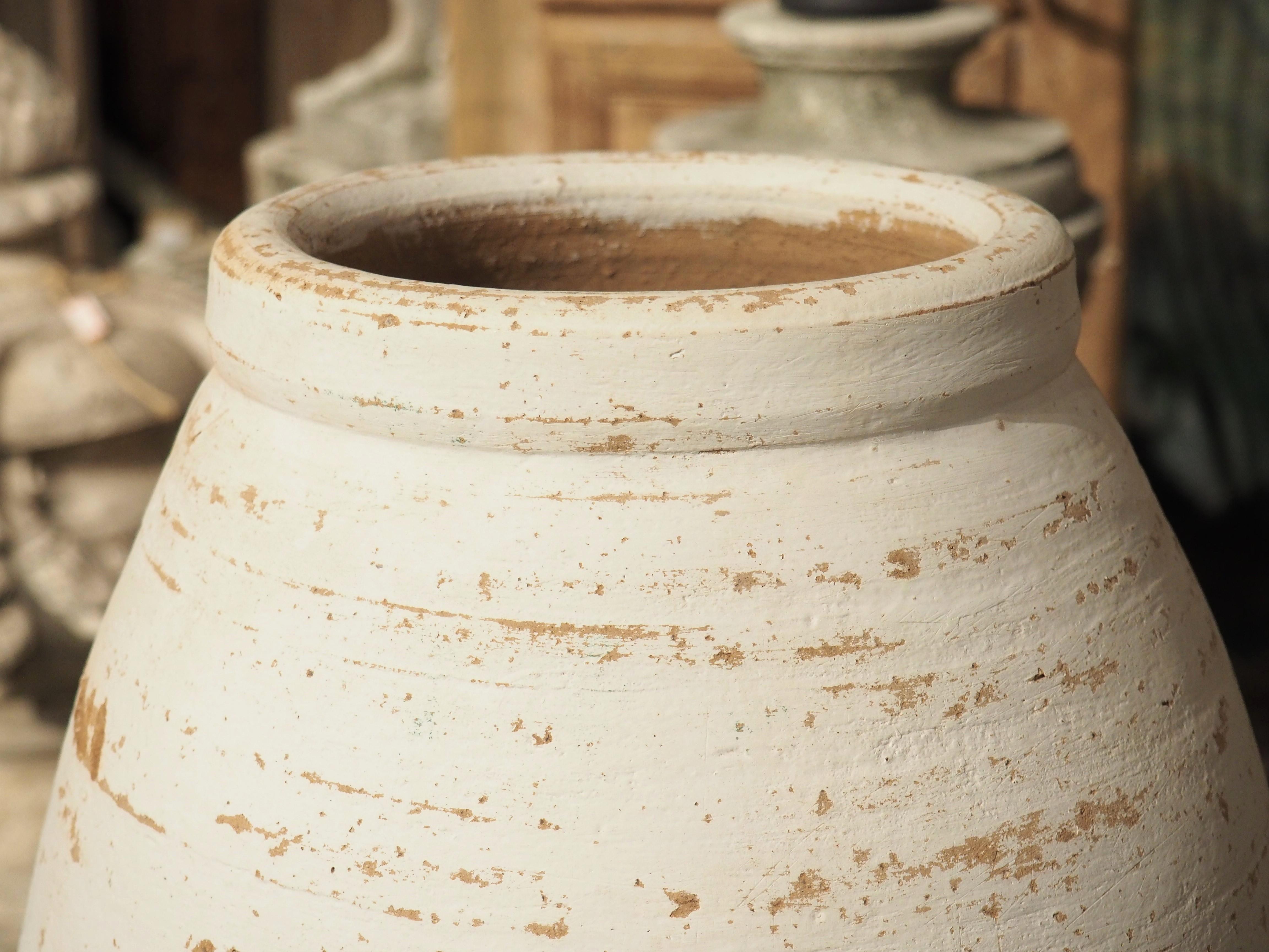 Hand-Painted Turkish Style Terra Cotta Olive Pot