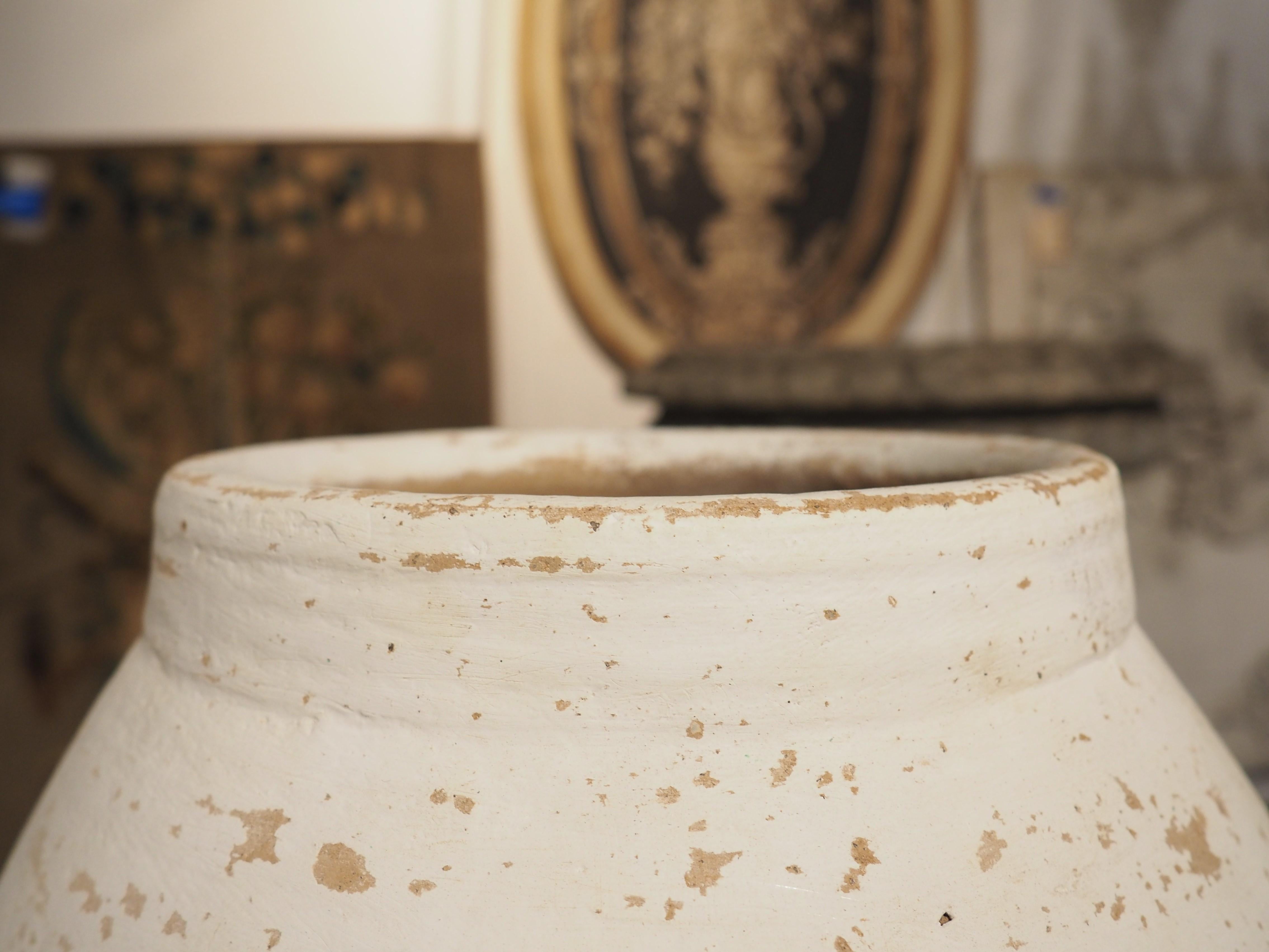 Turkish Style Terra Cotta Olive Pot In Good Condition In Dallas, TX