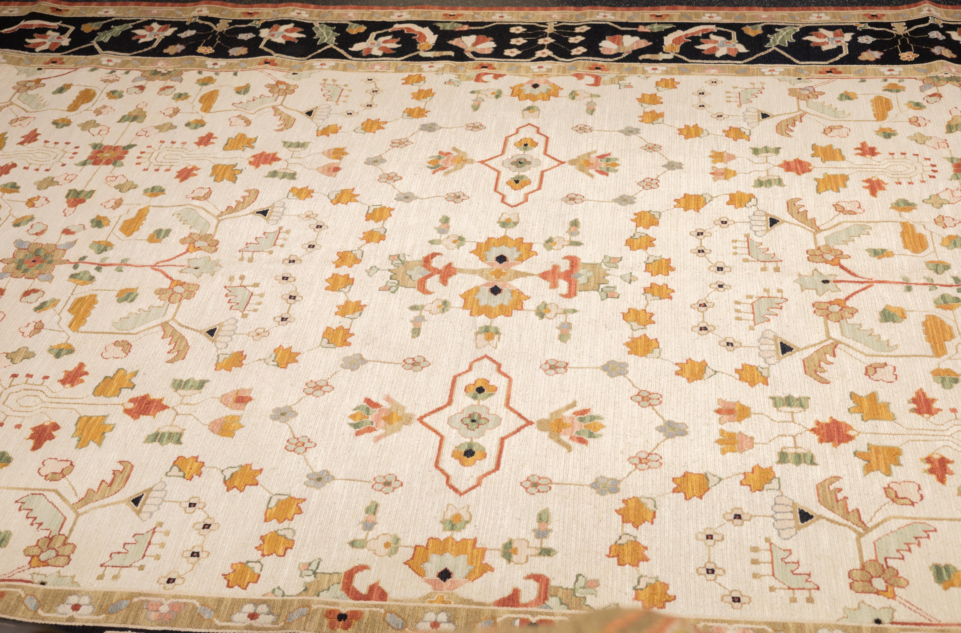 Türkischer Sumak Flachgewebe-Wollteppich 10'0