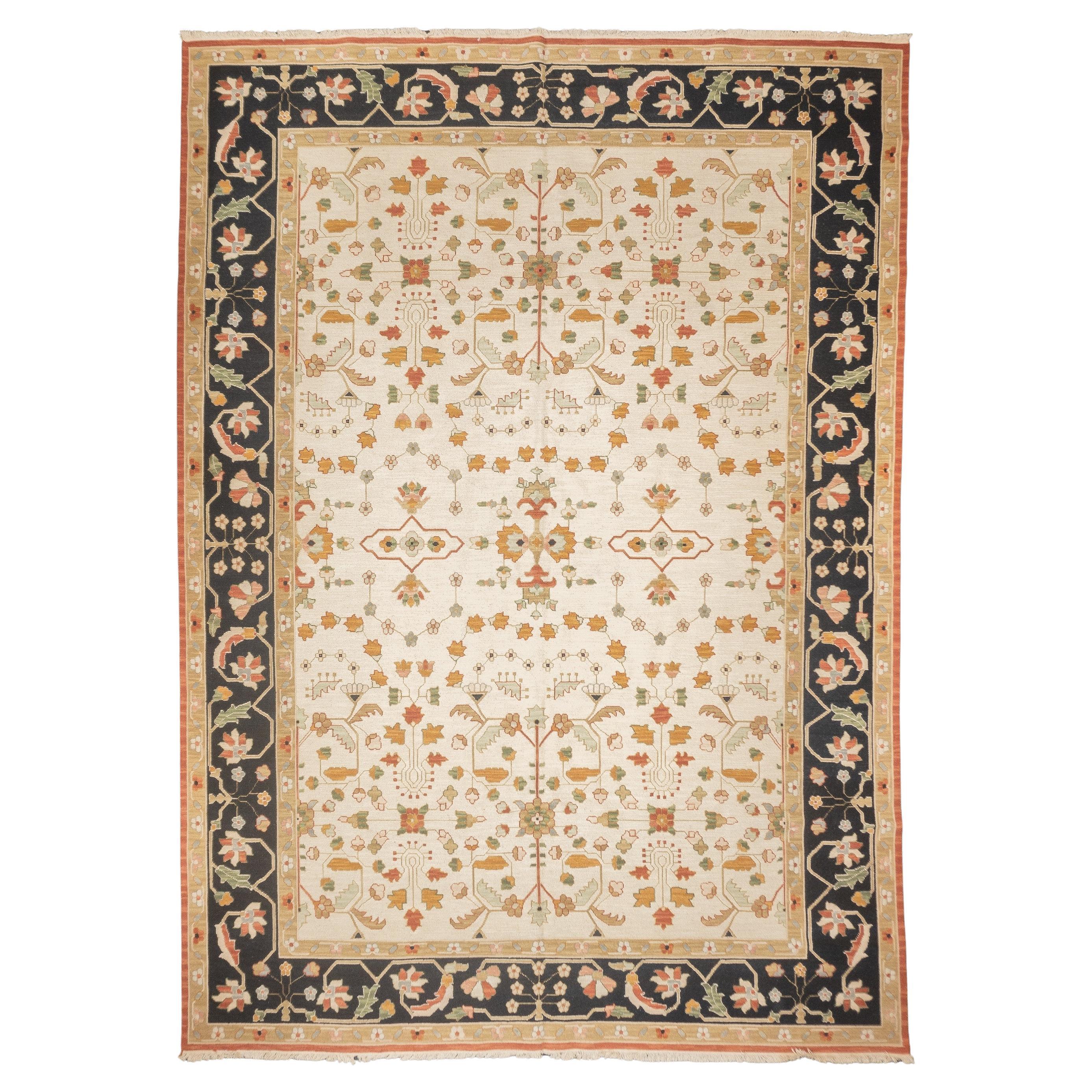 Türkischer Sumak Flachgewebe-Wollteppich 10'0" x 14'0"