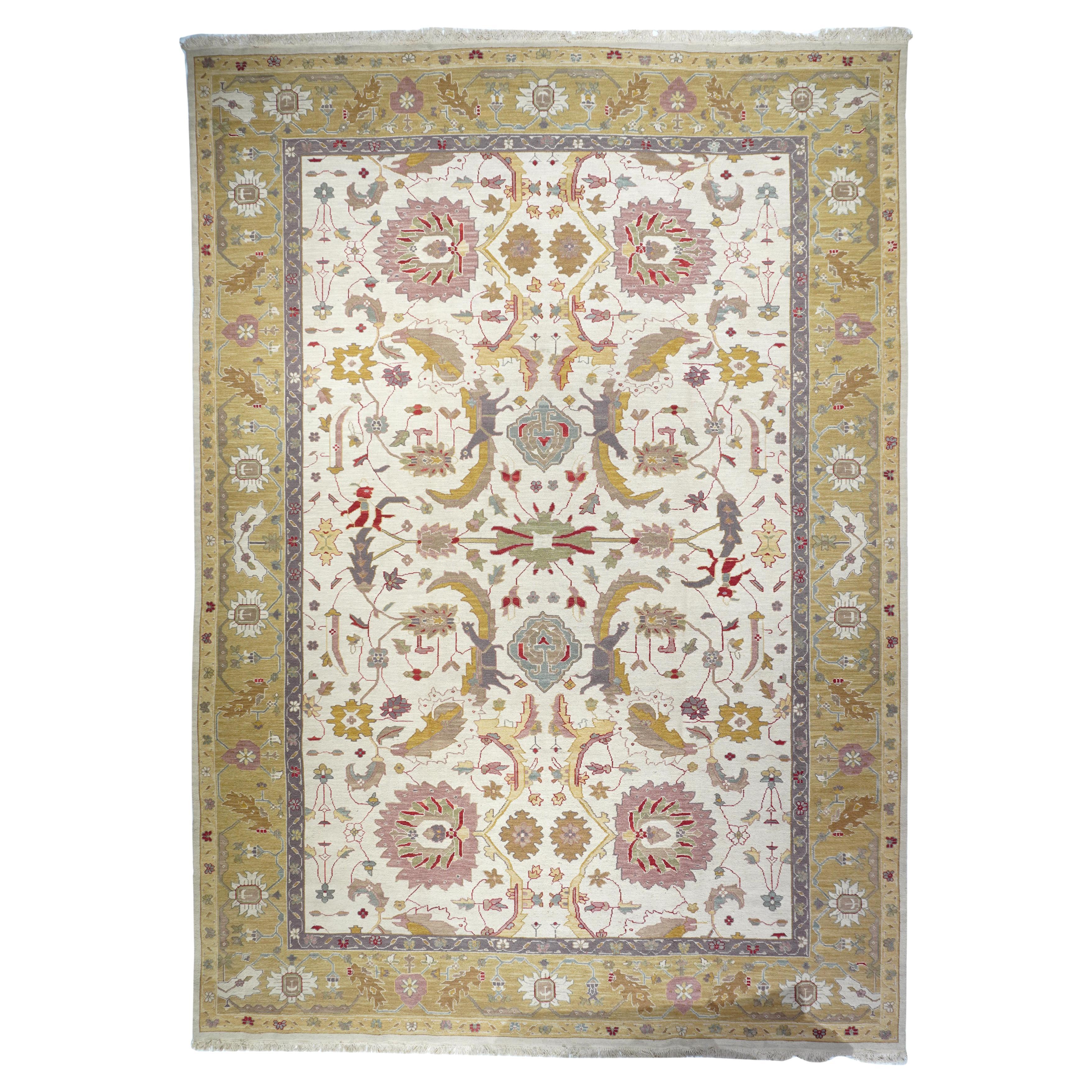 Turkish Sumak Flat Weave Wool Rug 10'0" x 14'2''