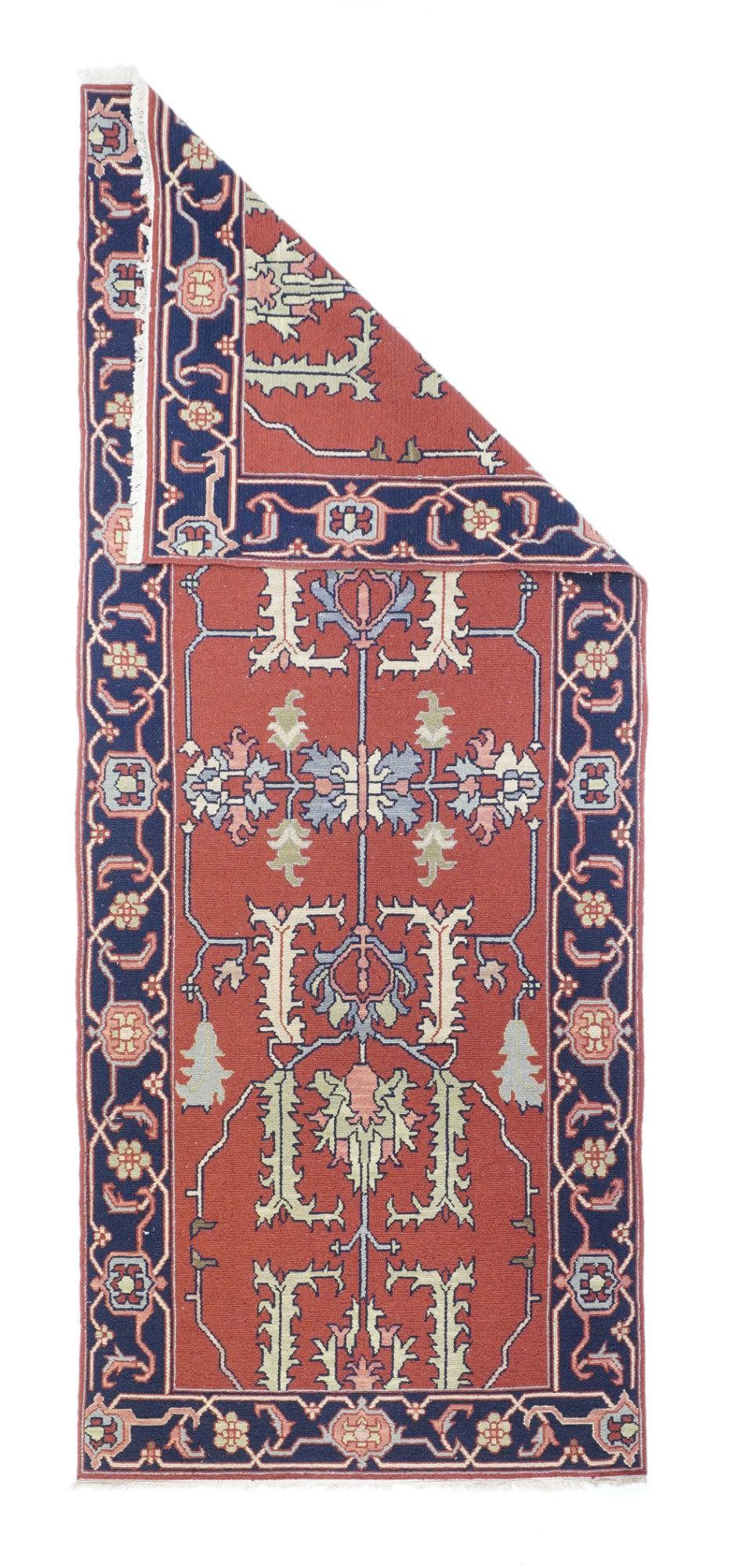 Türkischer Sumak Flachgewebe-Wollteppich 4'0