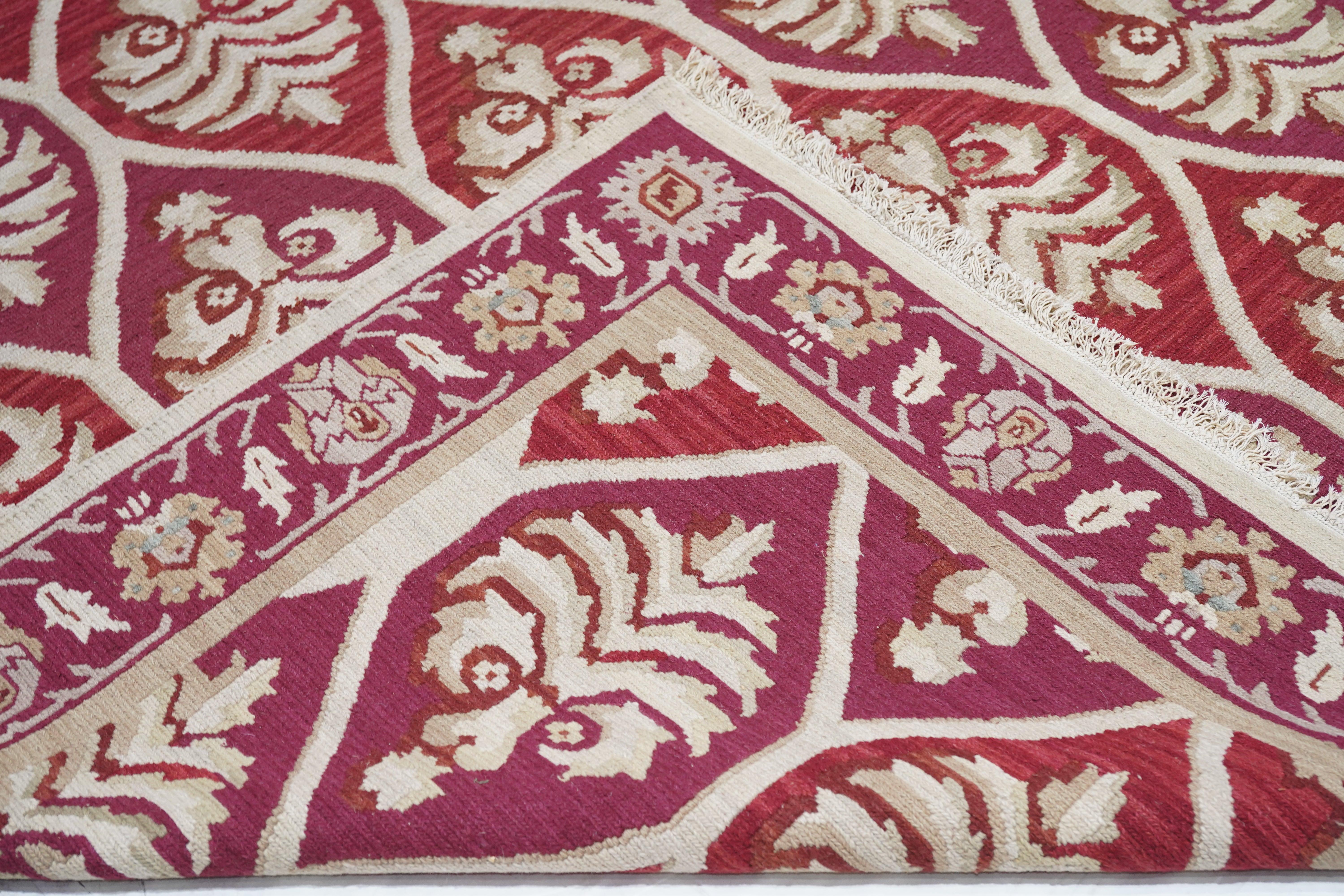 Türkischer Sumak Flachgewebe-Wollteppich 8'0