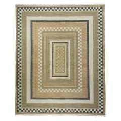 Alfombra de lana turca Sumak de tejido plano 8'0" x 10'0"
