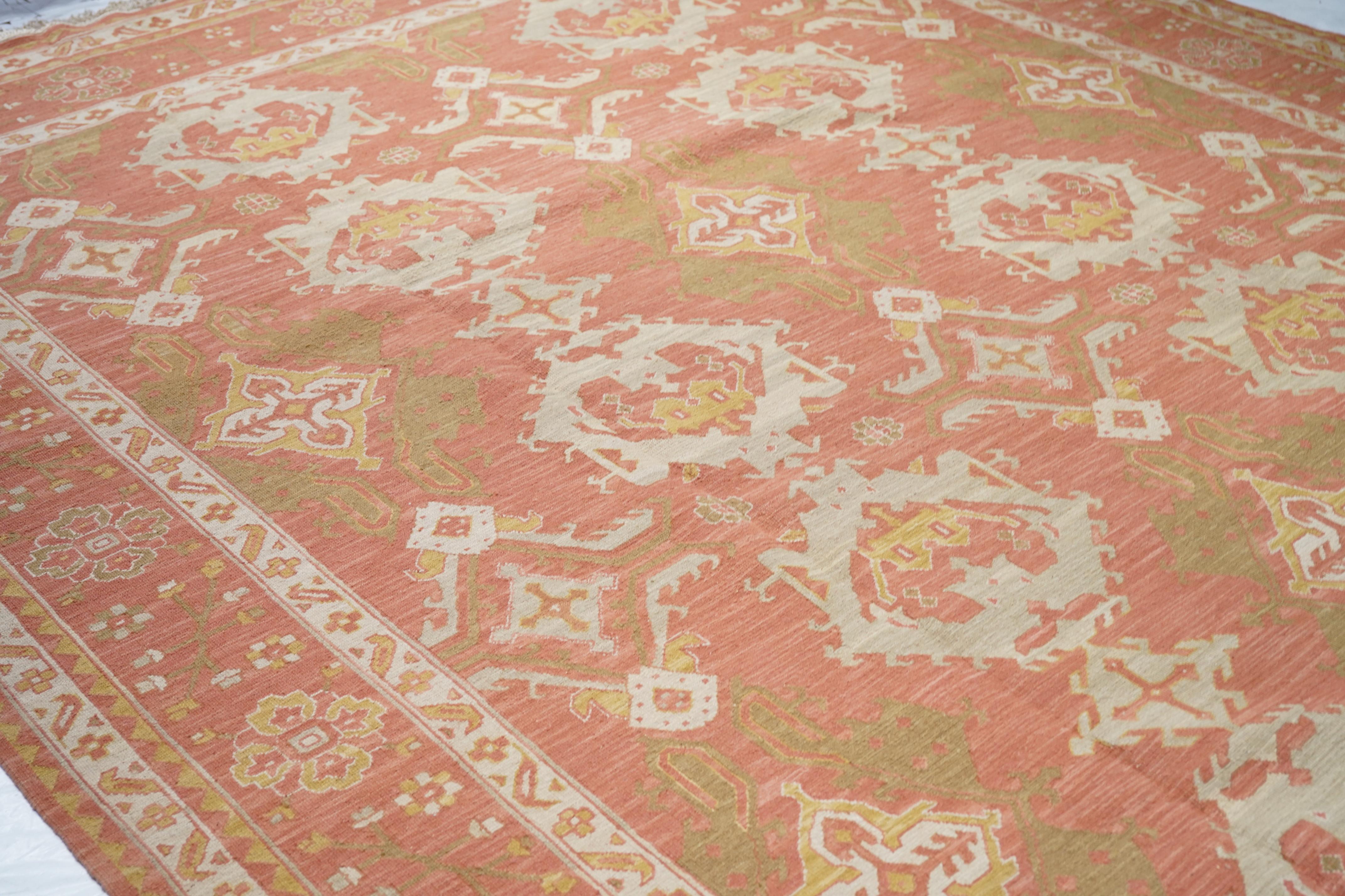 Lana Tappeto Sumak turco 10'0'' x 14'0'' in vendita