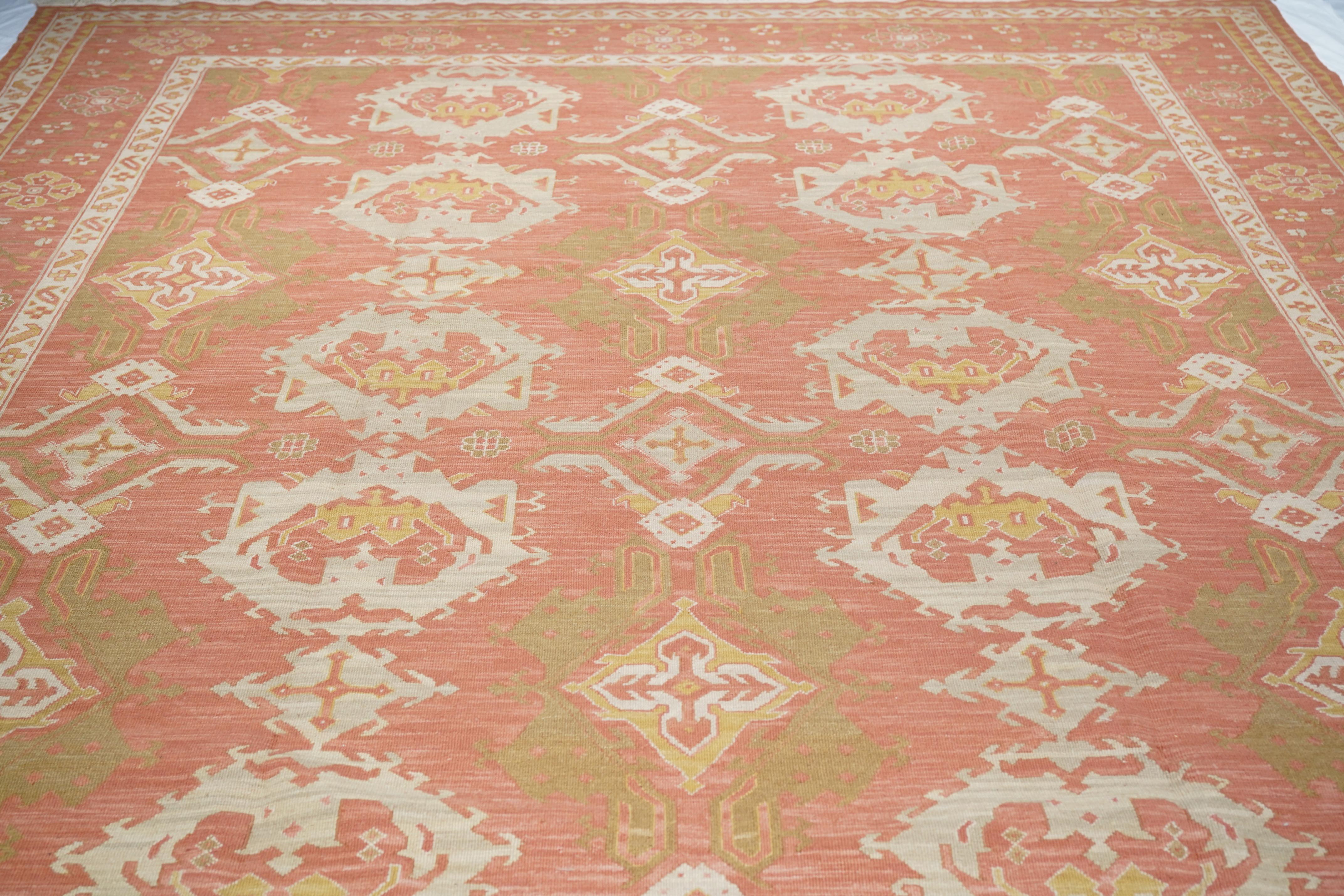 Tappeto Sumak turco 10'0'' x 14'0'' in vendita 1