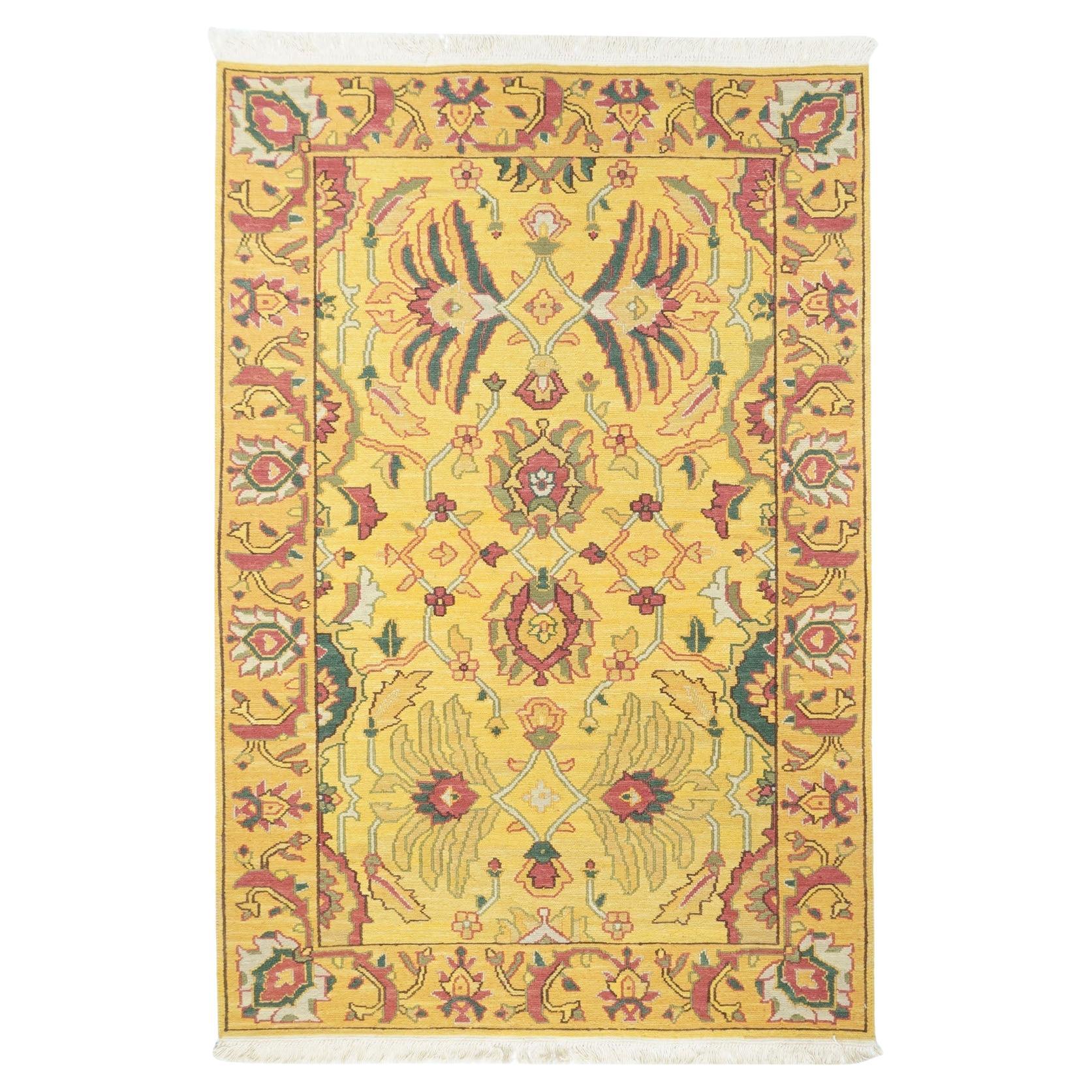 Türkischer Sumak-Teppich 4'1'' x 6'1''