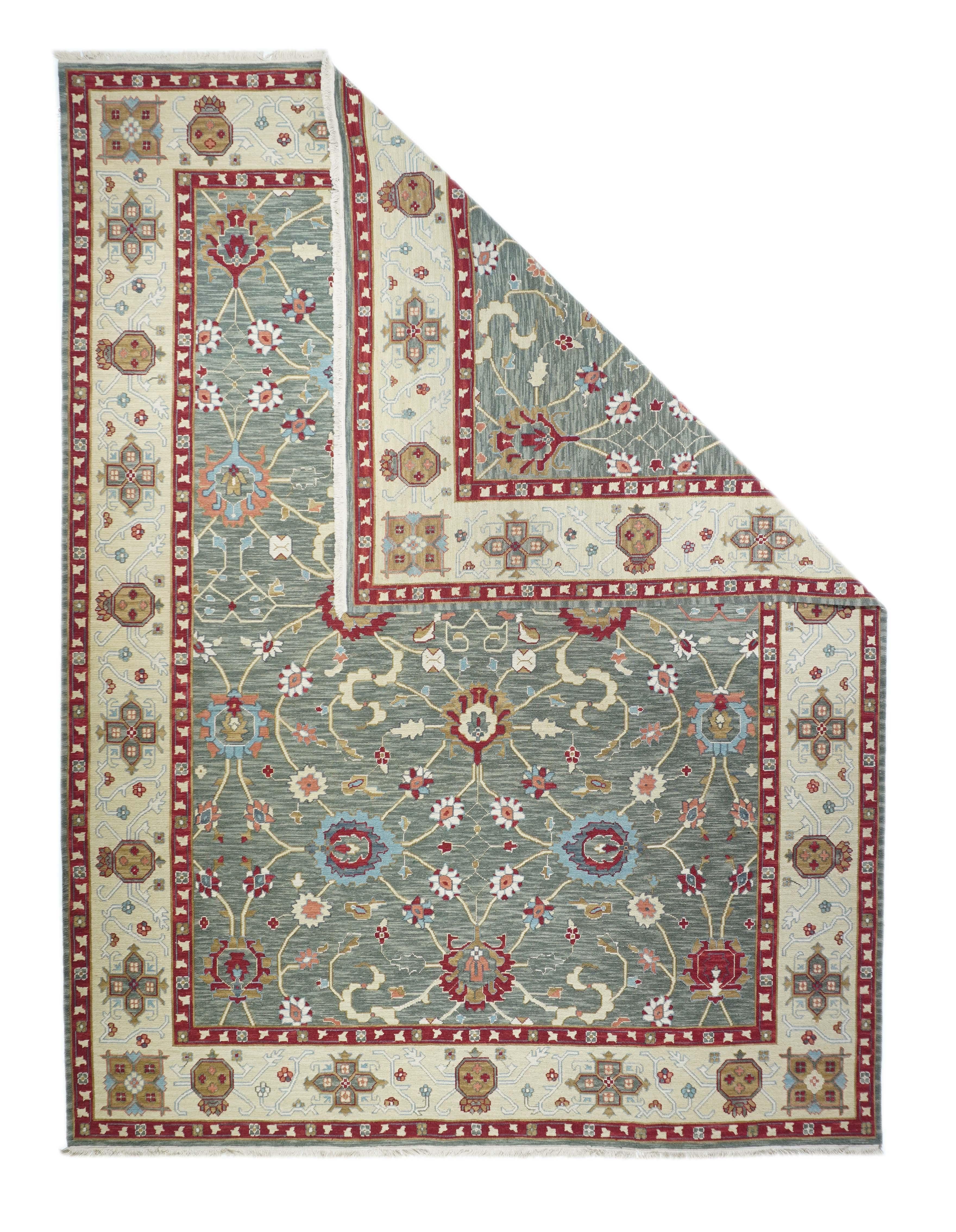 Türkischer Sumak-Teppich 8'11'' x 11'11''.