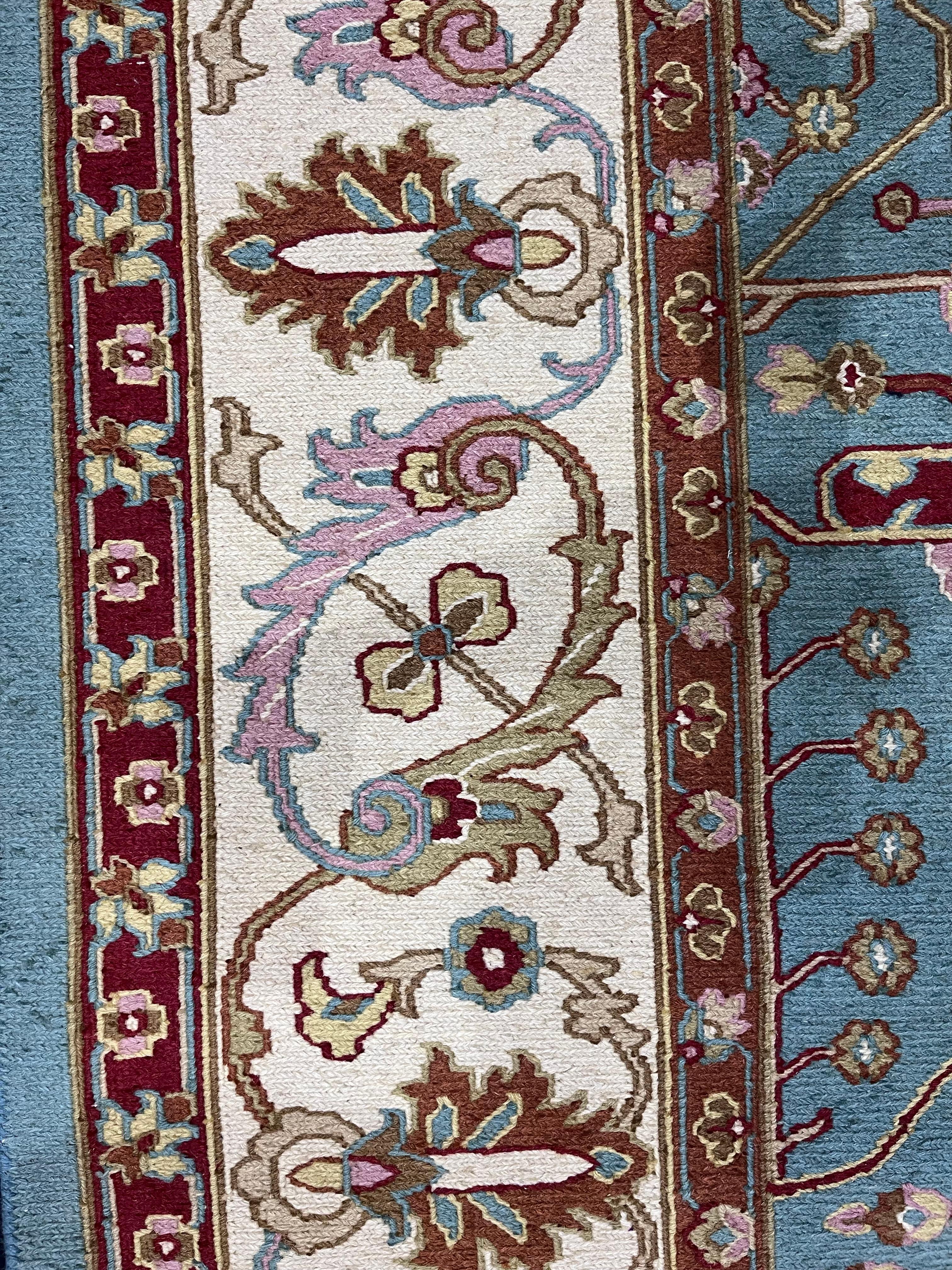Wool Turkish Sumak Rug 9'0
