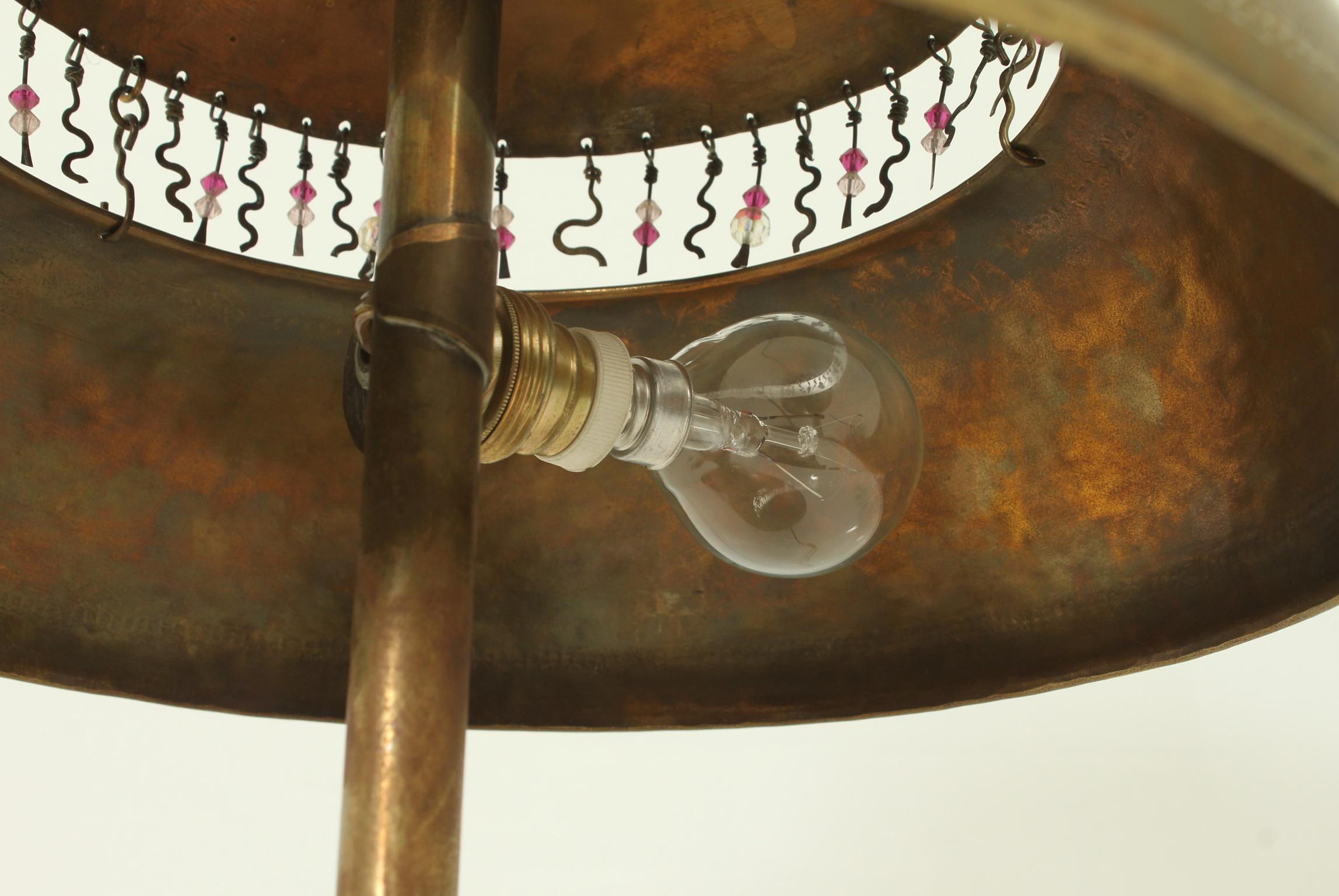 Brass Turkish Table Lamp from 1950's For Sale