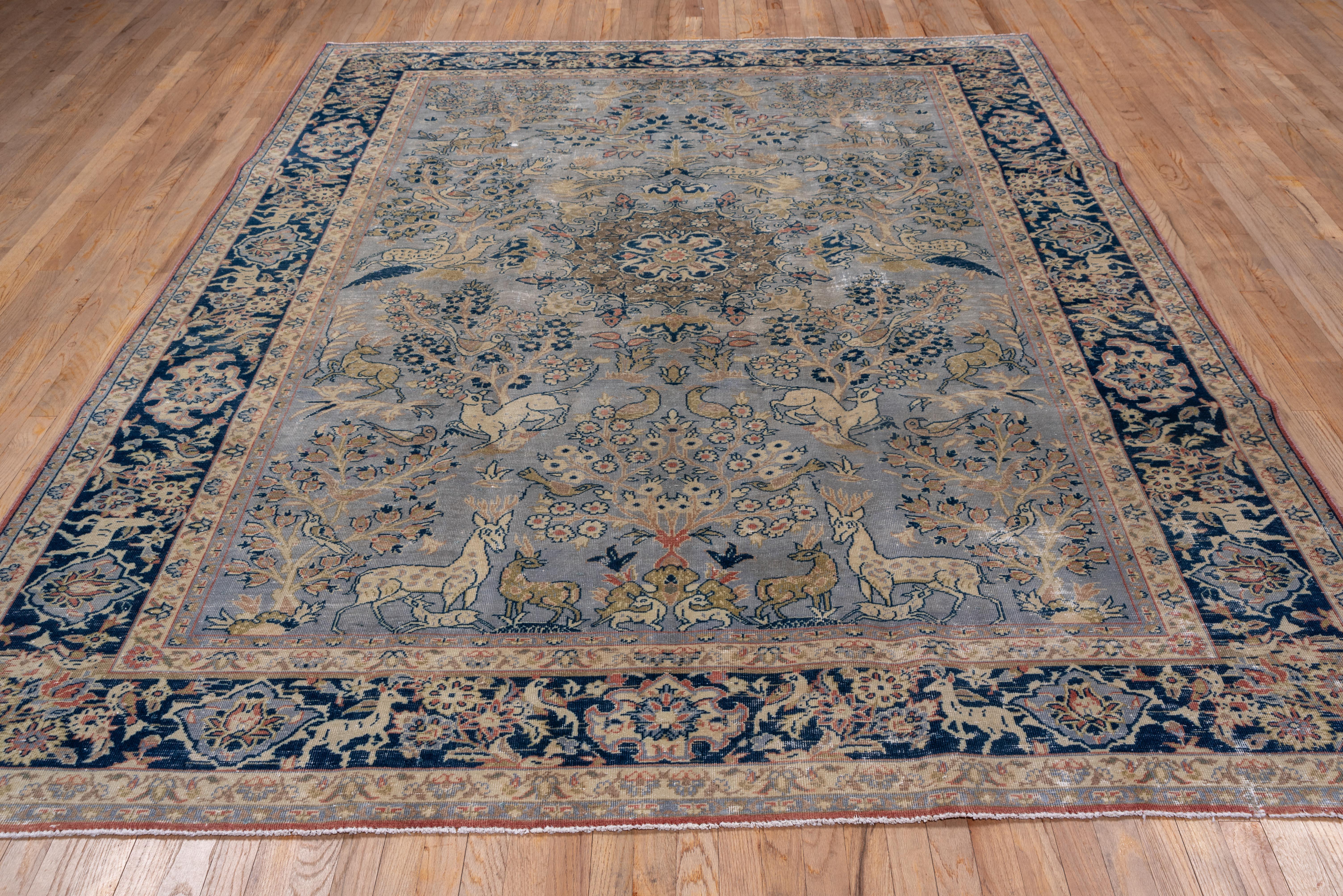 Turkish Tabriz 1940 Antique For Sale 2