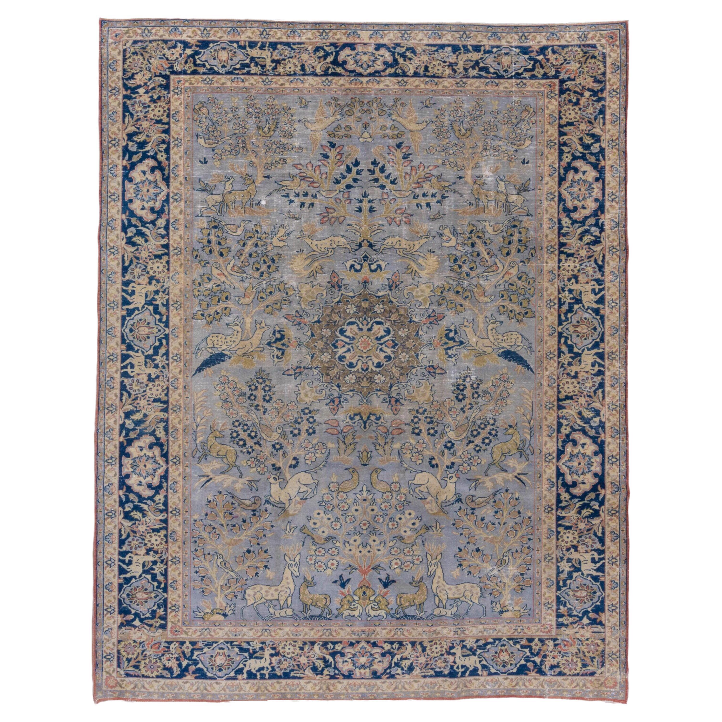 Turkish Tabriz 1940 Antique For Sale