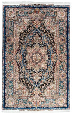 Turkish Tabriz Classic Hand-Knotted Wool & Silk Rug, 7' x 10'